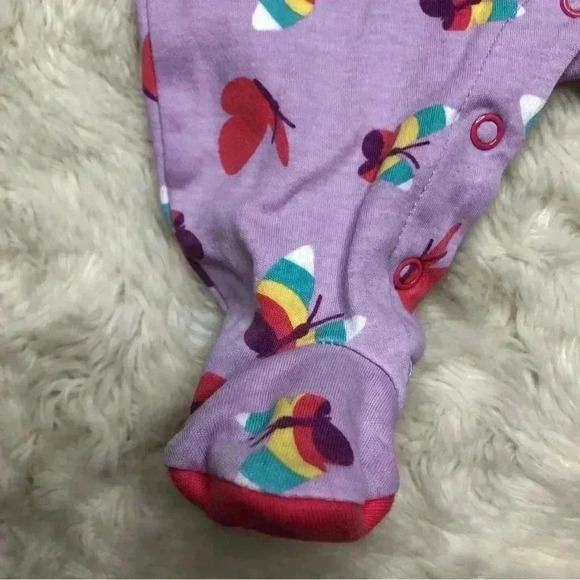 Pekkle Footed Onesie  Pajamas Purple/Pink Size 3 Months - Picture 11 of 16